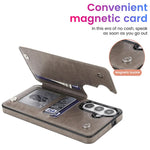 Portafoglio in pelle con doppia fibbia e mandala per Samsung Galaxy S26+, S26