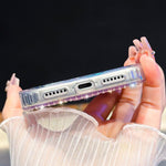 Custodia per telefono IMD con fiocco colorato scintillante e bracciale, For iPhone 13 Pro Max, For iPhone 13 Pro