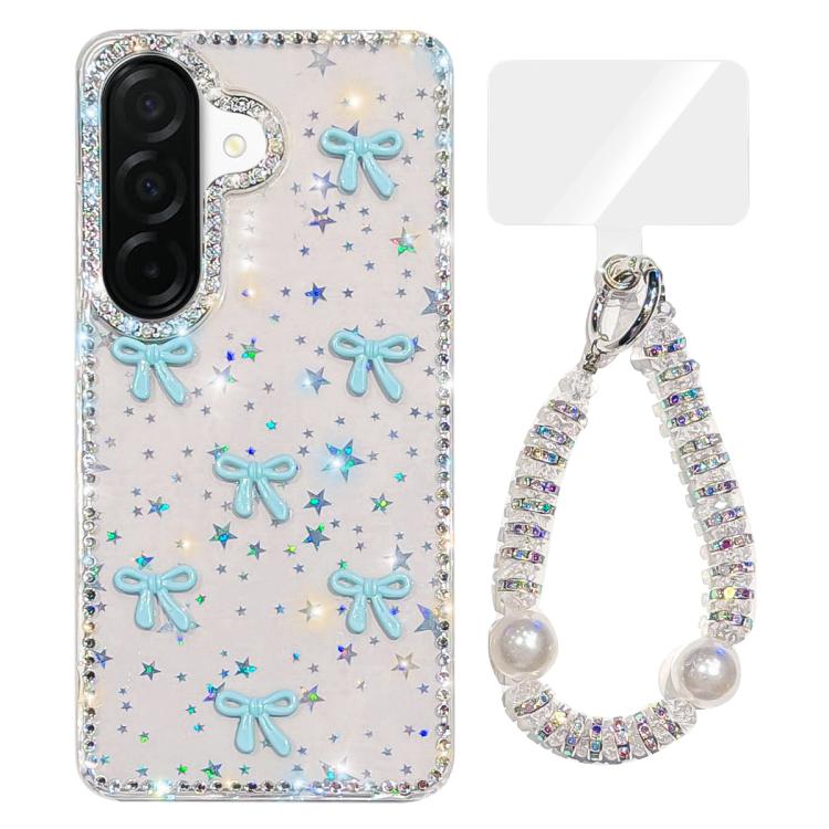 Custodia IMD con fiocco colorato scintillante per Samsung Galaxy A56 e A26 5G