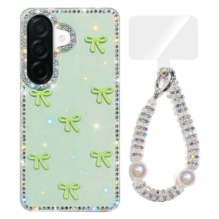 Custodia IMD con fiocco colorato scintillante per Samsung Galaxy A56 e A26 5G