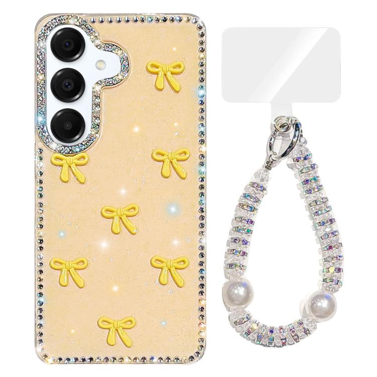 Custodia IMD con fiocco colorato e bracciale per Samsung Galaxy A35 5G