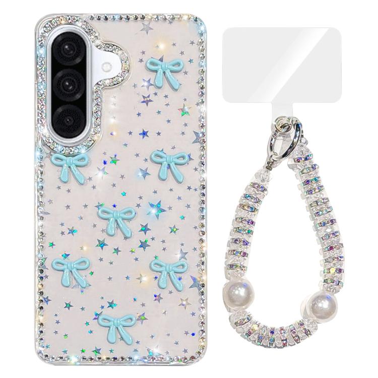 Custodia IMD con fiocco colorato scintillante per Samsung Galaxy A56 e A26 5G