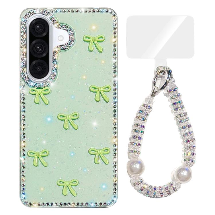Custodia IMD con fiocco colorato scintillante per Samsung Galaxy A56 e A26 5G
