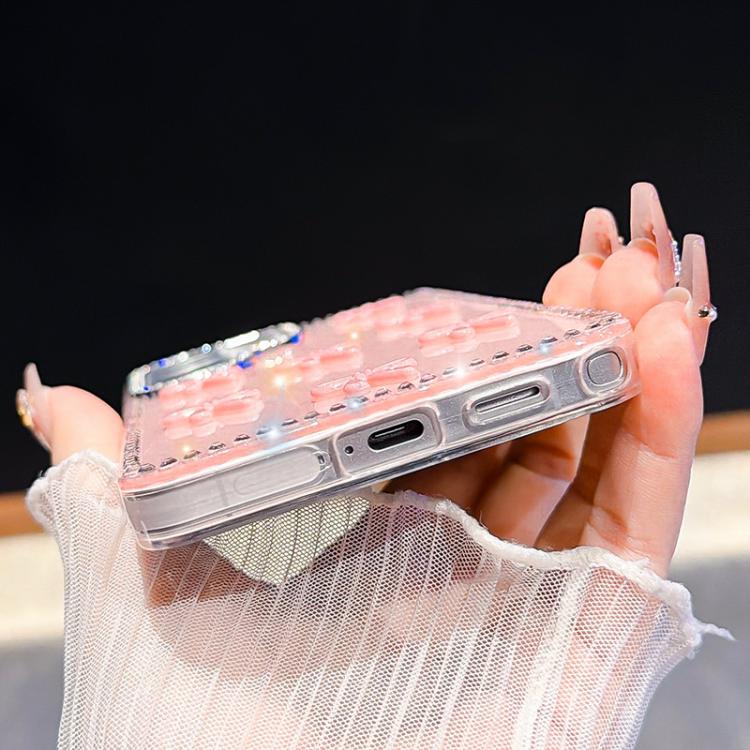Custodia IMD con fiocco colorato e bracciale per Samsung Galaxy A35 5G