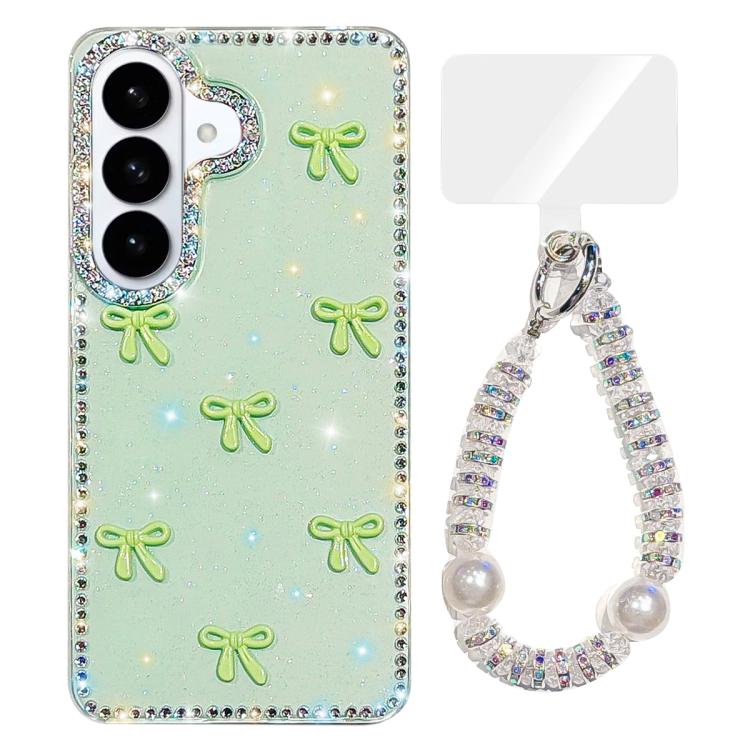 Custodia IMD con fiocco colorato scintillante e bracciale per Samsung Galaxy