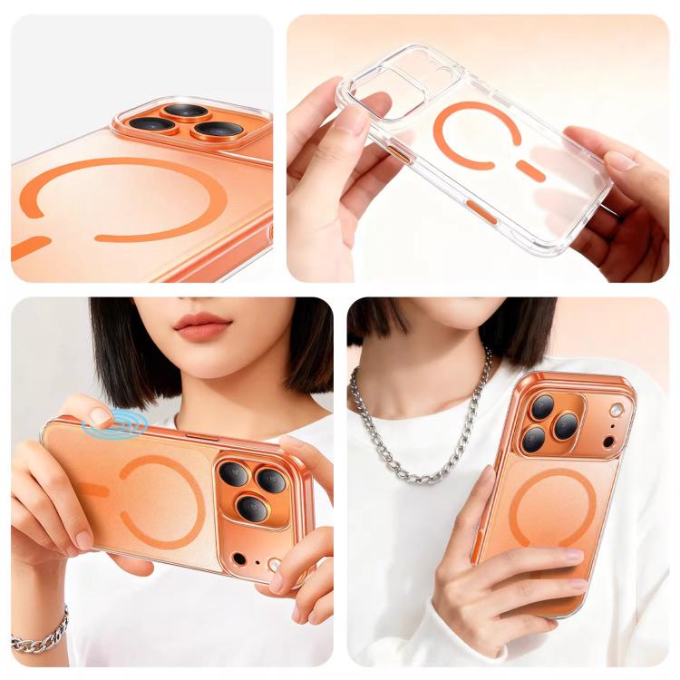 Custodia per telefono XDcase trasparente satinata, magnetica e antiurto., For iPhone 17 Pro Max, For iPhone 17 Pro, For iPhone 17