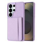 Porta carte magnetico con motivo litchi per Samsung Galaxy S26+, S26 Ultra, S26