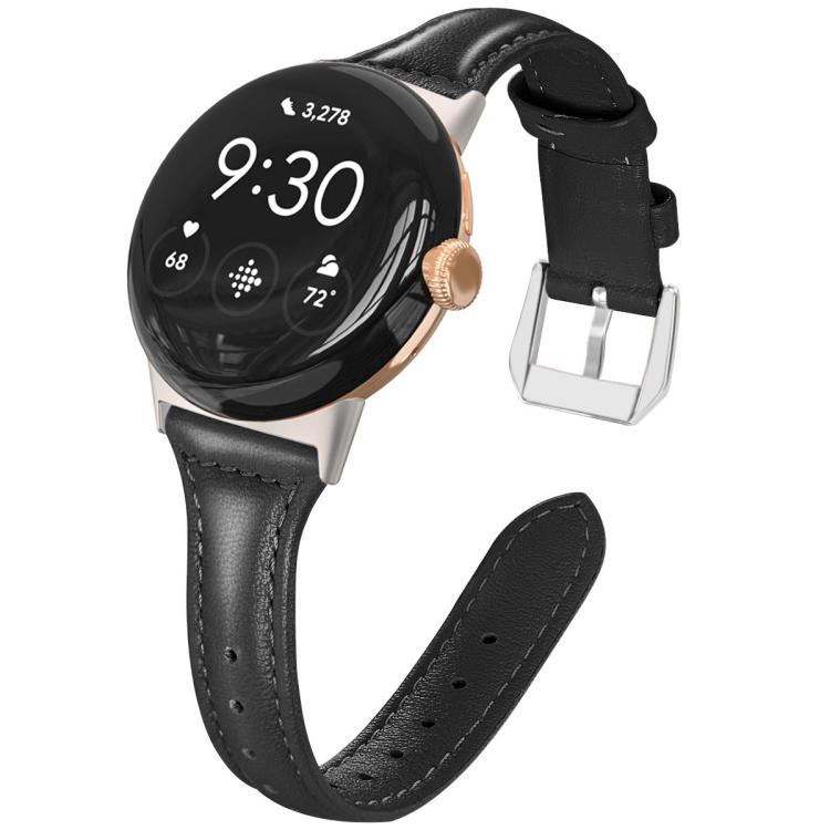Cinturino per orologio xDfind Slim in vera pelle, For Google Pixel Watch 5 / 4 / 3 / 2 / 1 41mm, For Google Pixel Watch 5 / 4 / 3 45mm