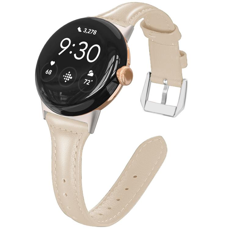 Cinturino per orologio xDfind Slim in vera pelle, For Google Pixel Watch 5 / 4 / 3 / 2 / 1 41mm, For Google Pixel Watch 5 / 4 / 3 45mm