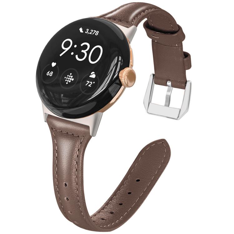 Cinturino per orologio xDfind Slim in vera pelle, For Google Pixel Watch 5 / 4 / 3 / 2 / 1 41mm, For Google Pixel Watch 5 / 4 / 3 45mm