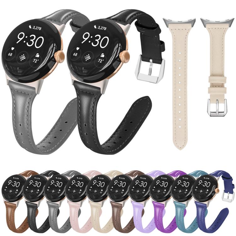 Cinturino per orologio xDfind Slim in vera pelle, For Google Pixel Watch 5 / 4 / 3 / 2 / 1 41mm, For Google Pixel Watch 5 / 4 / 3 45mm