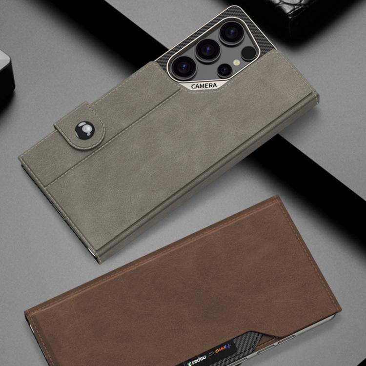 Custodia a libro GKK in pelle opaca con foro grande per Samsung Galaxy S26 Ultra
