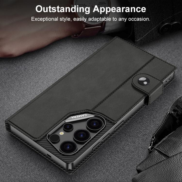Custodia a libro GKK in pelle opaca con foro grande per Samsung Galaxy S26 Ultra