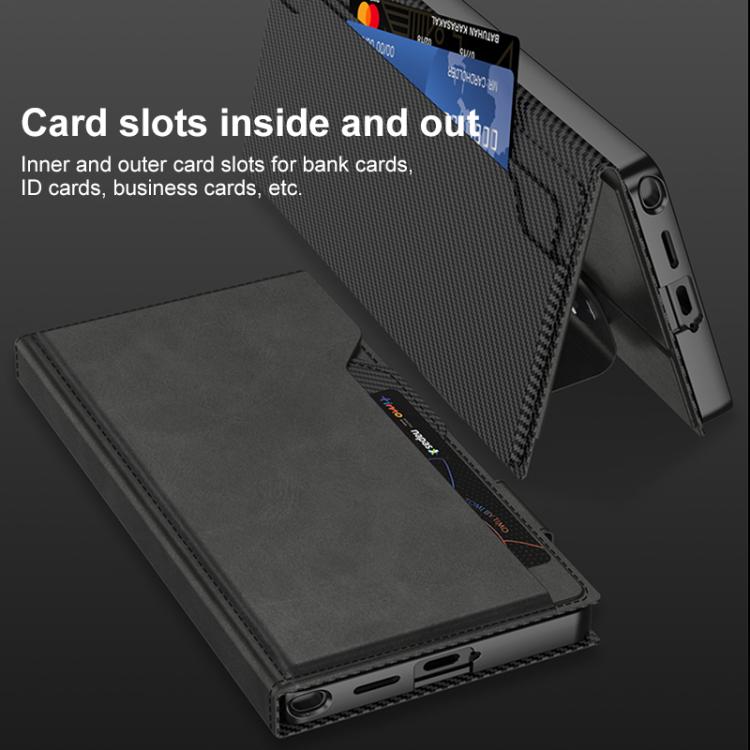 Custodia a libro GKK in pelle opaca con foro grande per Samsung Galaxy S26 Ultra