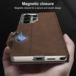 Custodia a libro GKK in pelle opaca con foro grande per Samsung Galaxy S26 Ultra