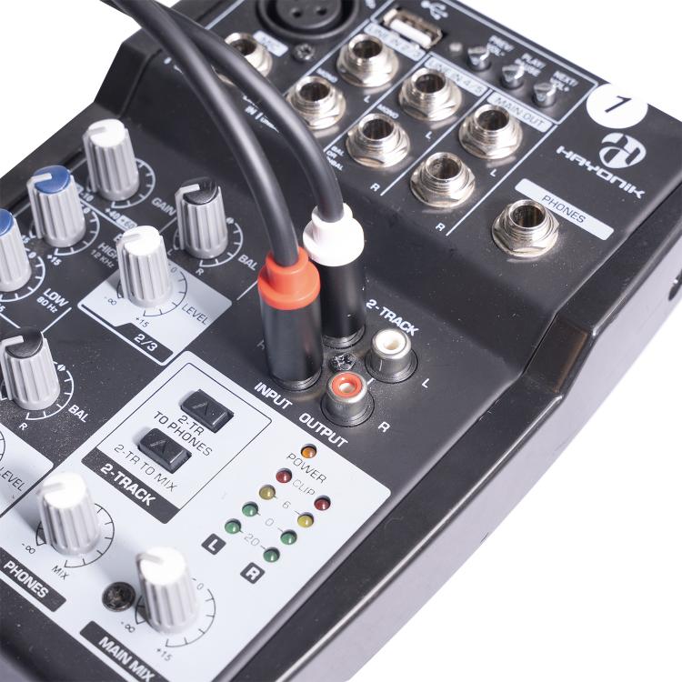 Cavo audio 2 RCA a 2 jack 6,35 mm maschio 1.5-5m