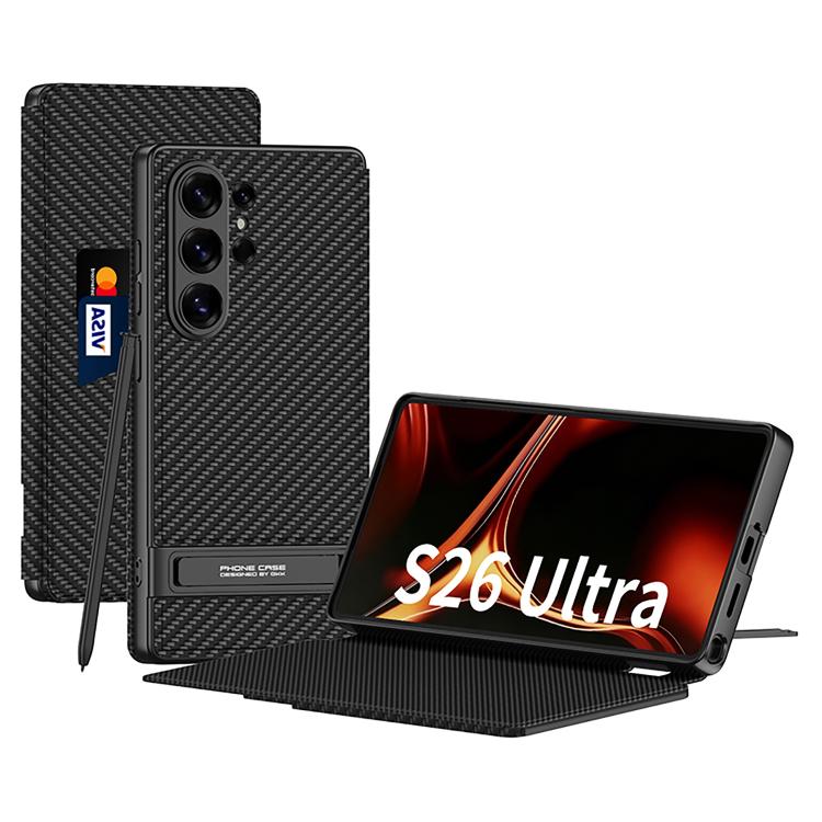 Custodia in pelle ultra sottile GKK Triumph per Samsung Galaxy S26 Ultra 5G