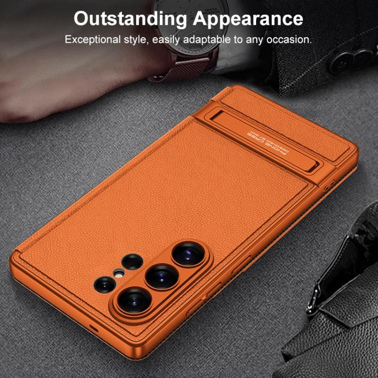Custodia in pelle ultra sottile GKK Triumph per Samsung Galaxy S26 Ultra 5G
