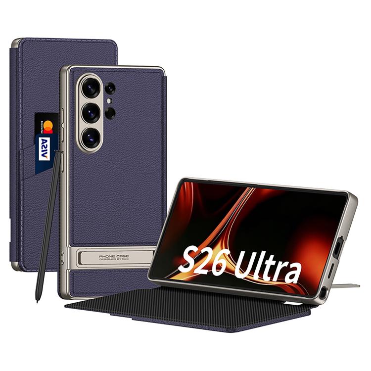 Custodia in pelle ultra sottile GKK Triumph per Samsung Galaxy S26 Ultra 5G