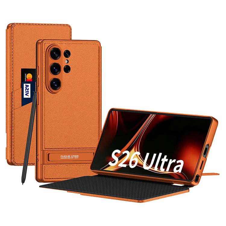 Custodia in pelle ultra sottile GKK Triumph per Samsung Galaxy S26 Ultra 5G