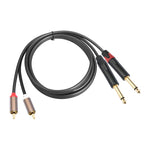 Cavo audio 2 RCA maschio a 2 XLR femmina 1.5-6 metri