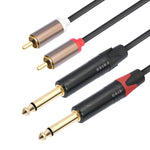 Cavo audio 2 RCA maschio a 2 XLR femmina 1.5-6 metri