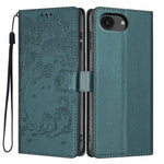 Custodia per telefono in ecopelle con stampa a rilievo di gatto sugli alberi, For iPhone 17e / 16e, For iPhone 17 Pro Max, For iPhone 17 Pro