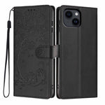 Custodia per telefono in ecopelle con stampa a rilievo di gatto sugli alberi, For iPhone 12 / 12 Pro, For iPhone 11 Pro Max, For iPhone 11