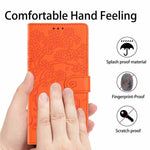 Custodia per telefono in ecopelle con stampa a rilievo di gatto sugli alberi, For iPhone 17e / 16e, For iPhone 17 Pro Max, For iPhone 17 Pro