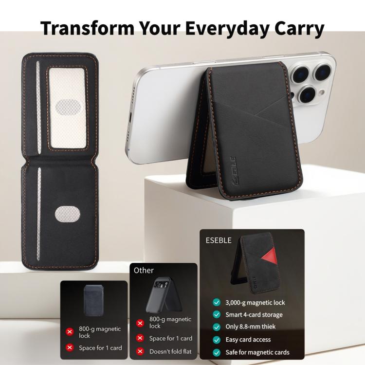 Porta carte magnetico RFID in similpelle per cellulare