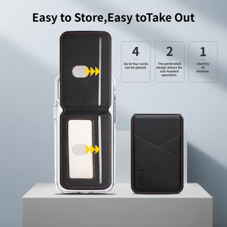 Porta carte magnetico RFID in similpelle per cellulare