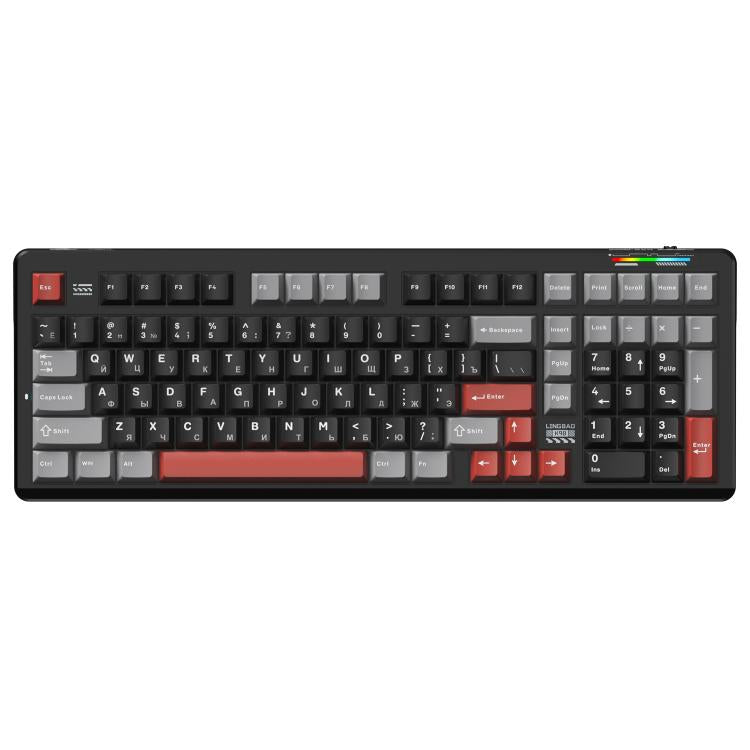 LINGBAO K98 Tastiera Wireless Gaming 101 Tasti
