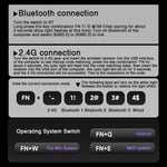 LINGBAO K98 Tastiera Wireless Gaming 101 Tasti