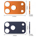 Set 5 protezioni obiettivo in lega titanio iPhone 17 Pro Max