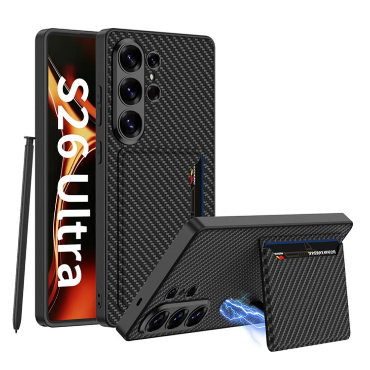 Custodia per Samsung Galaxy S26 Ultra 5G ultra sottile in pelle con supporto