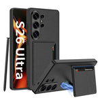 Custodia per Samsung Galaxy S26 Ultra 5G ultra sottile in pelle con supporto
