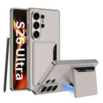Custodia per Samsung Galaxy S26 Ultra 5G ultra sottile in pelle con supporto