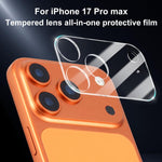 Pellicola protettiva per fotocamera in vetro temperato trasparente integrato XDcase (5 pezzi), For iPhone 17 Pro Max, For iPhone 17 Pro, For iPhone 17, For iPhone Air