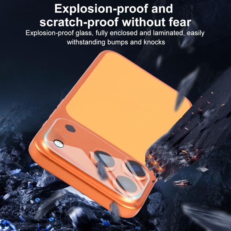 Pellicola protettiva per fotocamera in vetro temperato trasparente integrato XDcase (5 pezzi), For iPhone 17 Pro Max, For iPhone 17 Pro, For iPhone 17, For iPhone Air