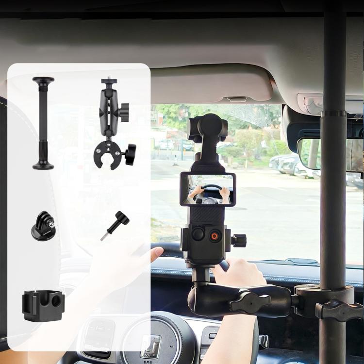 Asta prolunga regolabile 52-121 cm per telecamera auto