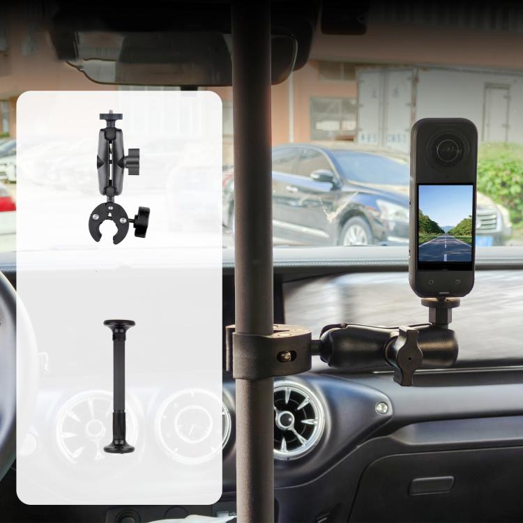 Asta prolunga regolabile 52-121 cm per telecamera auto