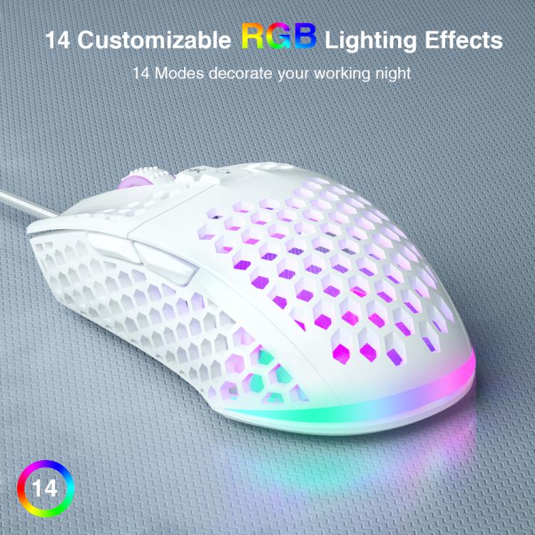 Mouse gaming cablato SOLAKAKA SM900 RGB leggero
