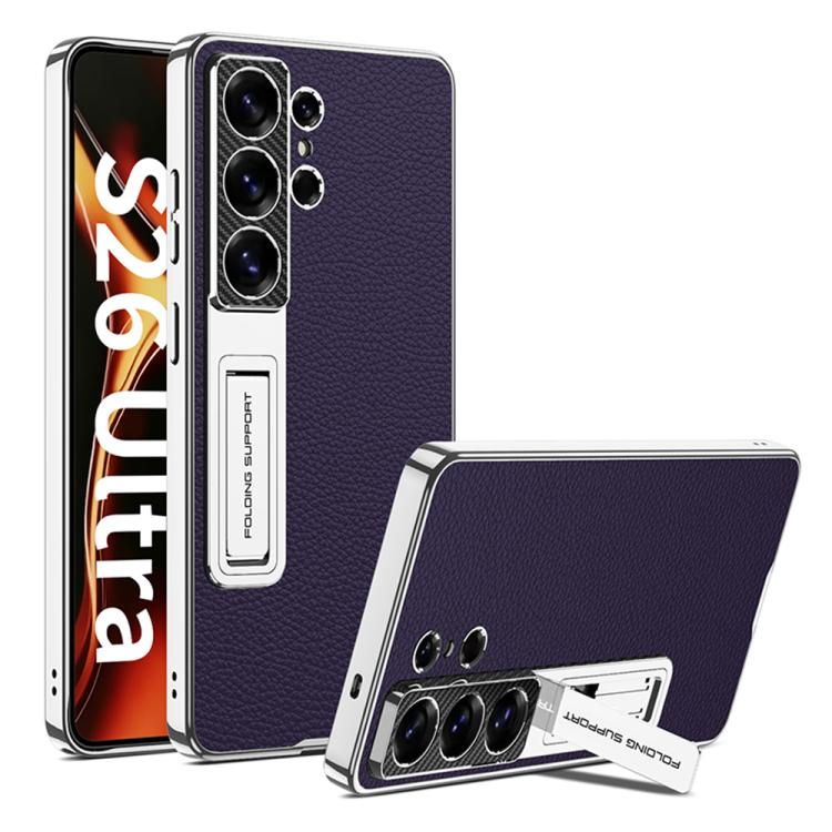Custodia in pelle galvanizzata per Samsung Galaxy S26 Ultra 5G