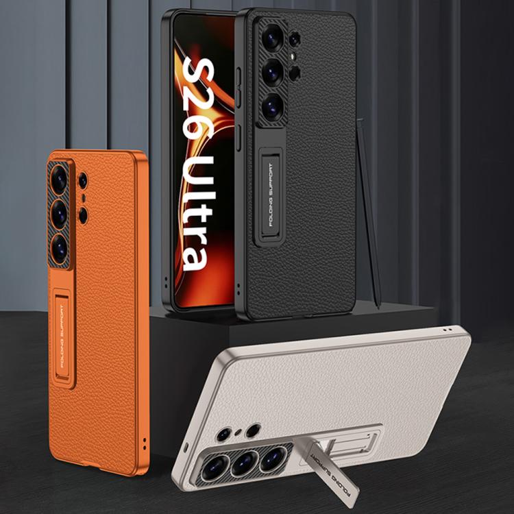 Custodia in pelle con regolatore meccanico per Samsung Galaxy S26 Ultra 5G