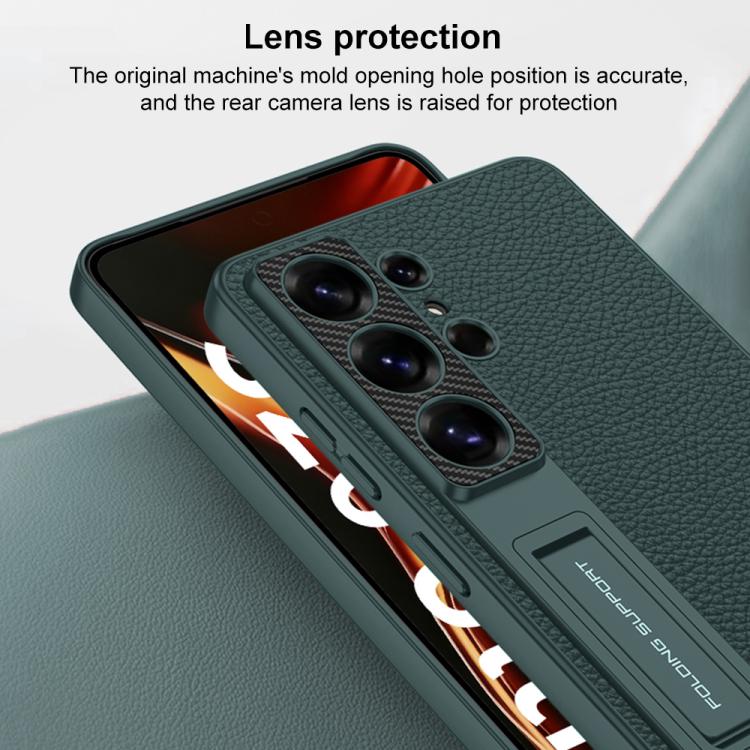 Custodia in pelle con regolatore meccanico per Samsung Galaxy S26 Ultra 5G