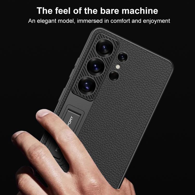 Custodia in pelle con regolatore meccanico per Samsung Galaxy S26 Ultra 5G