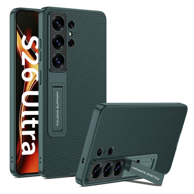 Custodia in pelle con regolatore meccanico per Samsung Galaxy S26 Ultra 5G