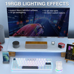 Tastiera meccanica wireless RGB 61 tasti Red Axis