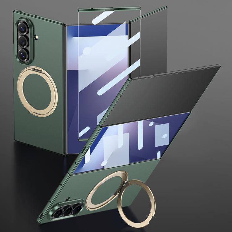 Custodia magnetica ultrasottile con cornice integrale e supporto girevole per