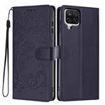 Custodia in ecopelle con stampa a rilievo di gatto per Samsung Galaxy M06 5G